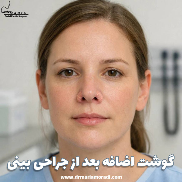 گوشت اضافه بعد از جراحی بینی